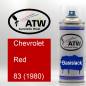 Preview: Chevrolet, Red, 83 (1980): 400ml Sprühdose, von ATW Autoteile West.